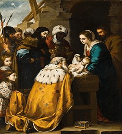 Adoration of the Magi oleh Bartolome Esteban Murillo (courtesy: wikipedia)